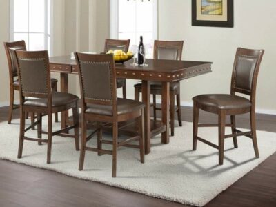 BRIGGS Counter Height Dining Table & 6 Chairs