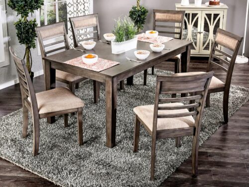 COLESTIN Dining Table & 6 Chairs