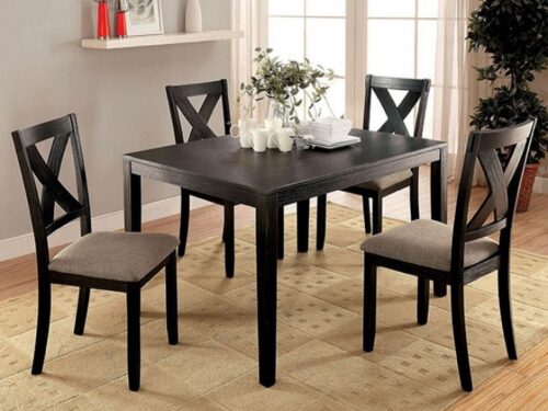 KESLO Dining Table & 4 Chairs