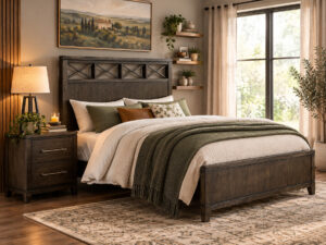 MORRILL King Bed & 2 Nightstands