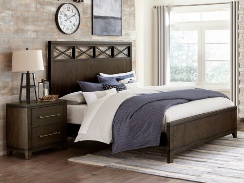 MORRILL King Bed & 2 Nightstands