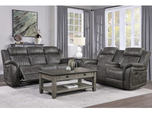 SONORA Reclining Sofa & Loveseat with Console