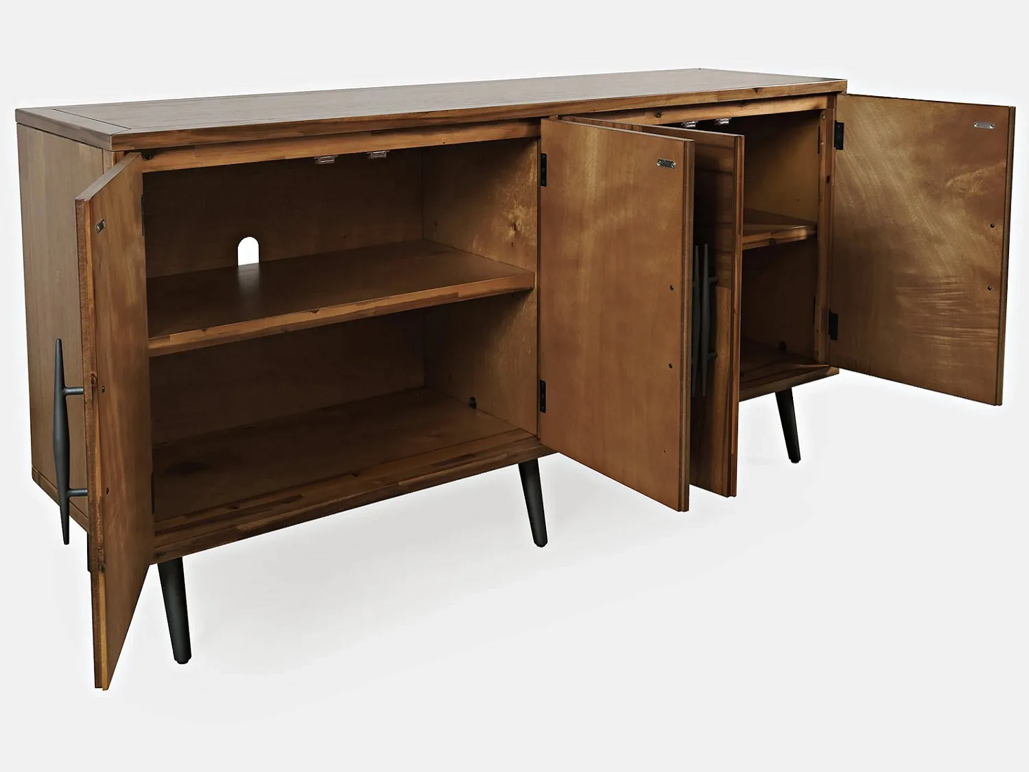 HOPE 4 Door Accent Cabinet - Open Door HOPE 4 Door Accent Cabinet - Open Door