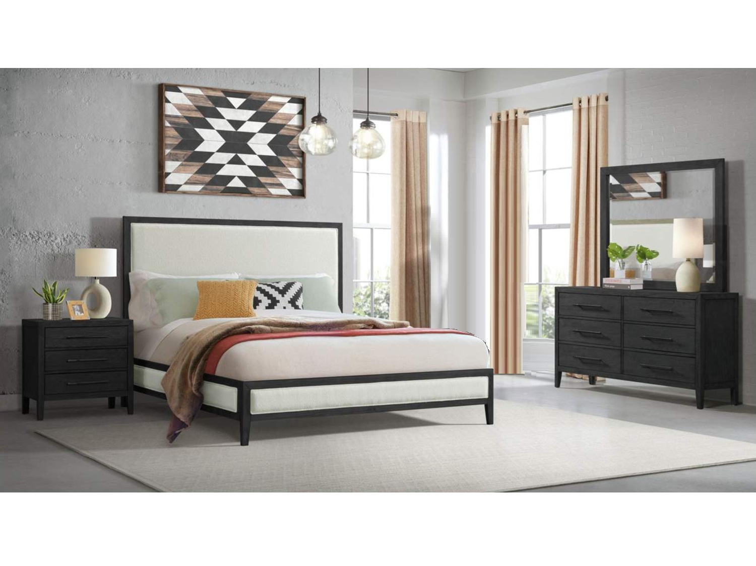 SEGOVIA 5 Pc King Bed Set SEGOVIA 5 Pc King Bed Set
