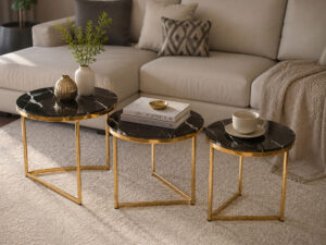 GLADYS 3 Pc Nesting Table Set